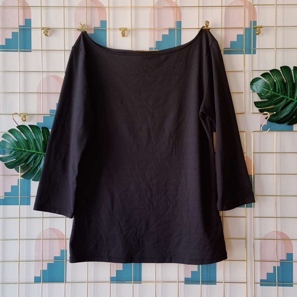 Zara basics body tight stretchy brown top